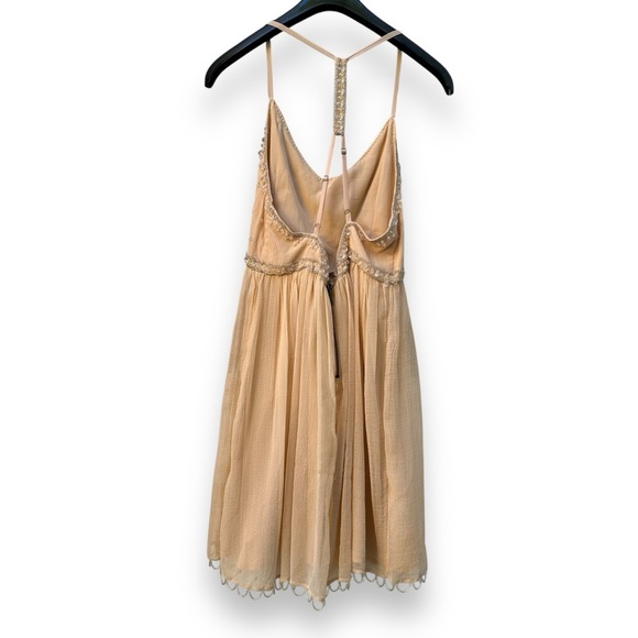 UO Kimchi Blue Snow Queen Embellished Rhinestone Mini Party Dress Pale Pink 10 - Picture 5 of 11